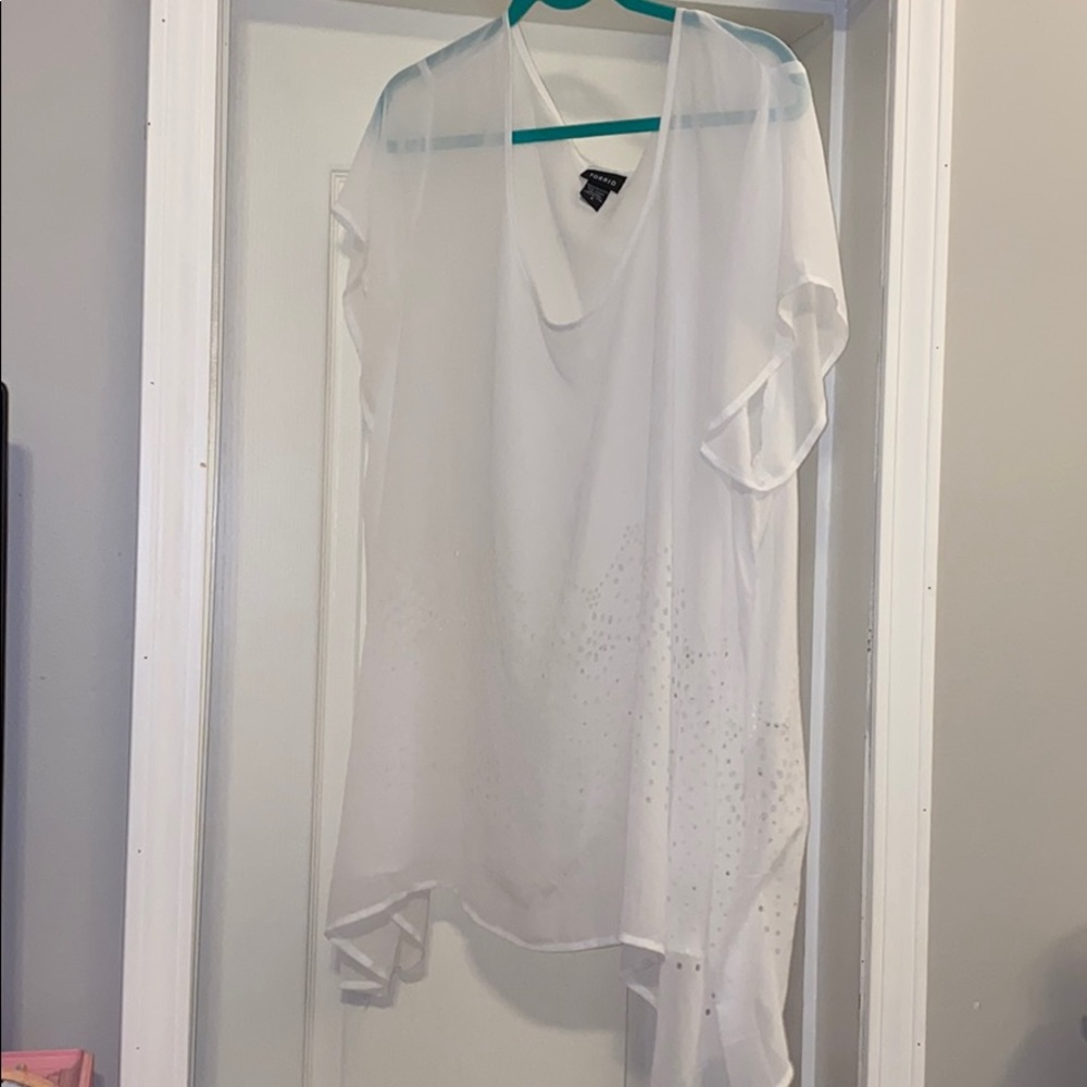 Torrid shark bite blouse